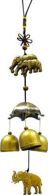 

Starstell Fengshui High Quality Auspicious Elephant Figures Tinkling Aluminium Windchime(35 inch, Gold)