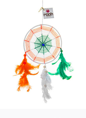

Rooh Wellness Wool Windchime(13.65 inch, Orange, White, Green)