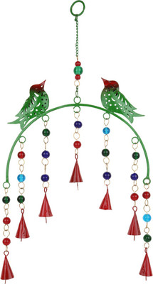 

Trendsandgifts Indoor And Out Door Use Iron Windchime(17 inch, Green)