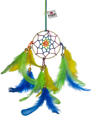 

Rooh Wellness Wool Windchime(19 inch, Green, Yellow, Blue)