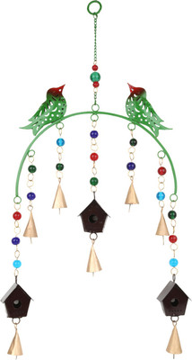 

Trendsandgifts Indoor And Out Door Use Iron Windchime(20 inch, Green)