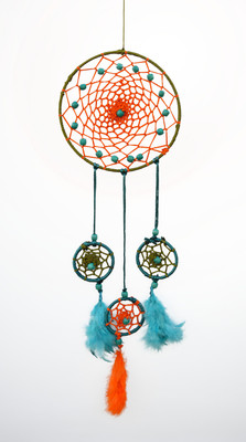

Paperiva Dream Catcher Wool Windchime(20 inch, Multicolor)