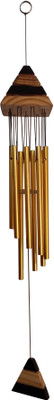 

Fabionic Aluminium, Wooden Windchime(25.5 inch, Gold)