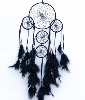 Daedal Dream Catchers Dark shadow Wool Dream Catcher(50 inch, Black)