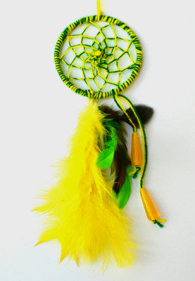 

Paperiva Wool Windchime(8 inch, Yellow, Green)