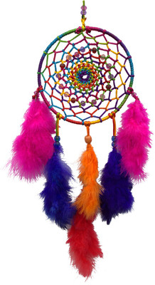 

Paperiva Dream Catcher Wool Windchime(25 inch, Multicolor)