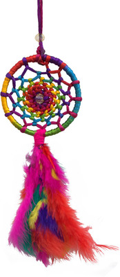 

Paperiva Dream Catcher Wool Windchime(10 inch, Multicolor)