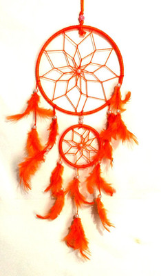 

Varanasi Enterprises Multicolor Dream Catcher Wall Hanging Wool Windchime(12 inch, Multicolor)