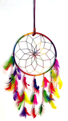 

Varanasi Enterprises Dream Catcher Wall Hanging Wool Windchime(16 inch, Multicolor)