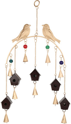 

Trendsandgifts Indoor And Out Door Use Iron Windchime(16 inch, Gold)