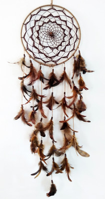 

Paperiva Dream Catcher Wool Windchime(24 inch, Brown)