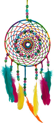 

Paperiva Dream Catcher Wool Windchime(21 inch, Multicolor)