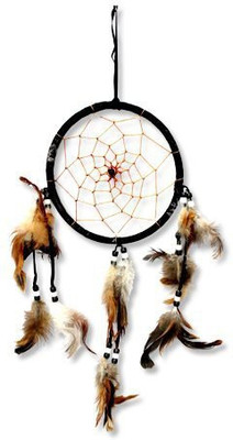 

7 Ocean Feng shui feather dream catcher (7 inch) Wool Windchime(7 inch, Multicolor)