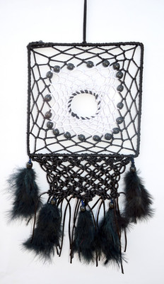 

Paperiva Dream Catcher Wool Windchime(12 inch, Blue)