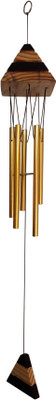 

Fabionic Aluminium, Wooden Windchime(25 inch, Gold)