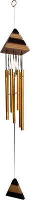 

Fabionic Aluminium, Wooden Windchime(25 inch, Gold)