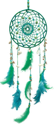 

Paperiva Dream Catcher Wool Windchime(23 inch, Green)