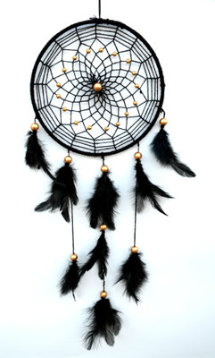 

Paperiva Dream Catcher Wool Windchime(16 inch, Blue)