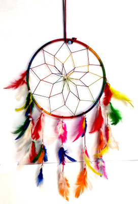

Varanasi Enterprises Dream Catcher Wall Hanging Wool Windchime(16 inch, Multicolor)