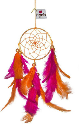 

Rooh Wellness Wool Windchime(19 inch, Orange, Pink)