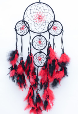 Daedal Dream Catchers Spark Wool Dream Catcher(50 inch, Red, Black)