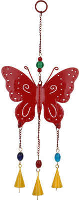 

Trendsandgifts Indoor And Out Door Use Iron Windchime(16 inch, Red)