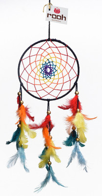 

Rooh dream catcher Dream catcher by Rooh Wellness - healing chakras Wool Windchime(14 inch, Orange, Green, Yellow, Blue)