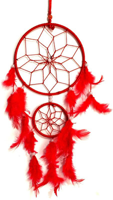 

Varanasi Enterprises Multicolor Dream Catcher Wall Hanging Wool Windchime(12 inch, Multicolor)