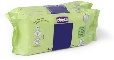 

Chicco Bipack Soft Cleansing Baby Wipes(144 Pieces)
