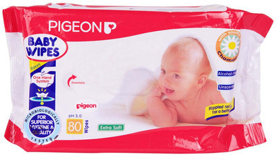 

Pigeon Baby Wipes Chamomile(80 Pieces)