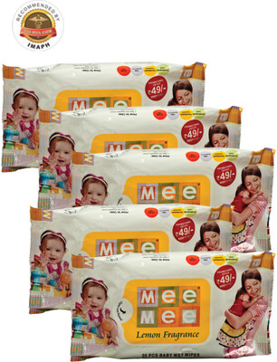 

MeeMee Baby Wet Wipes Pack of 5(150 Pieces)