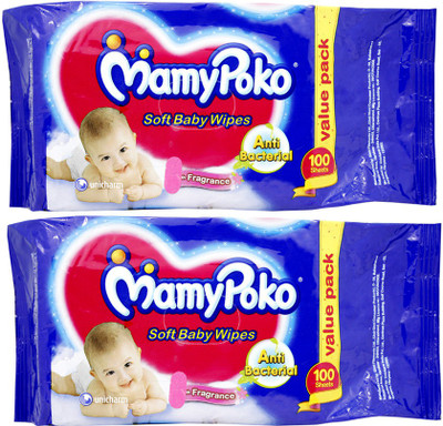 

MamyPoko Soft Baby Wipes(2 Pieces)