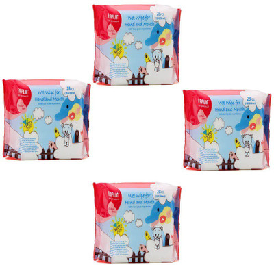 

Farlin ( Combo of 4 ) Wet Wipe for Hand and Mouth (112 Pieces)(4 Pieces)