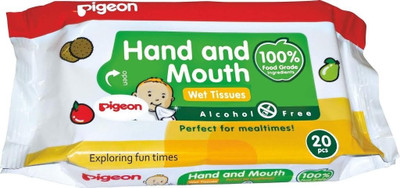 

Pigeon Hand and Mouth 2 in 1 Wipes(20 Pieces)