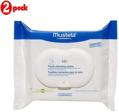

Mustela Facial Cleansing Cloths - 25Pk (Pack of 2)(50 Pieces)