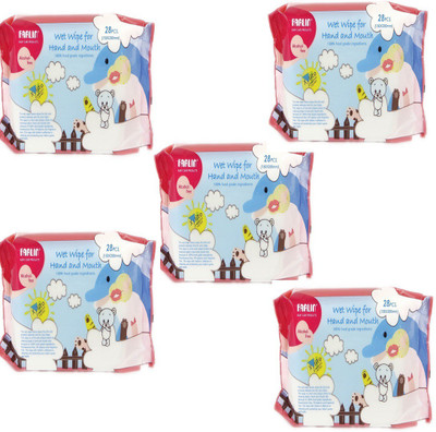 

Farlin ( Combo of 5 )Wet Wipe for Hand and Mouth (140 Pieces)(5 Pieces)