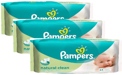

Pampers Natural Clean Wipes(3 Pieces)
