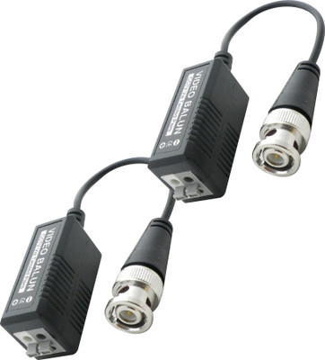 MX S-021AHD 1 Pair BNC HD Video Balun Coaxial Solder less over UTP Cat5 Cat5e Cat6 Cable upto 300 Meters - Transceiver for HDCVI CCTV Camera and dvr Wire Connector(Grey, Black, Pack of 2) available at flipkart for Rs.299
