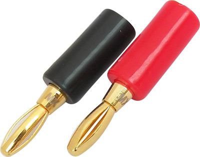 

MX 1544 4mm BANANA PLUG BINDING POST for SPEAKER CABLE Wire Connector(Gold, Red, Black, Pack of 2)