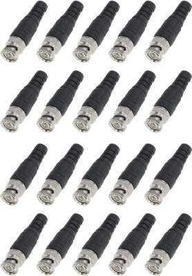 MX 3551-20 BNC connector for CCTV Camera cable dvr Wire Connector(Black, Silver, Pack of 20) available at flipkart for Rs.299