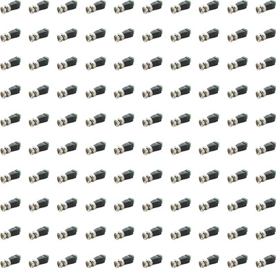 

MX S-016 BNC for CCTV Cables Wire Wire Connector(Green, Black, Pack of 100)