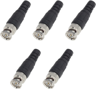 MX 3551 BNC Connector cctv Camera Wire Connector(Black, Pack of 5) available at flipkart for Rs.168