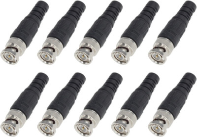 MX 3551 BNC connectors for CCTV Camera Cable Wire dvr Pack of 10 Wire Connector(Black, Silver, Pack of 10) available at flipkart for Rs.199
