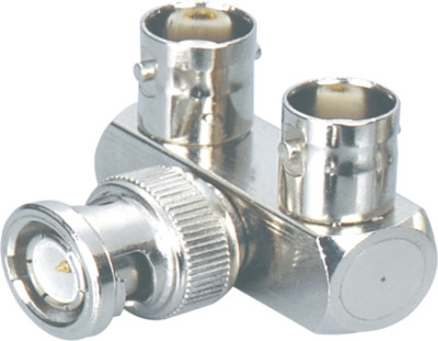 

MX 2502 BNC ADAPTER PLUG W/ 2 BNC FEMALE & 1 MALE FOR CCTV CAMERA CABLE DVR Wire Connector(Silver, Pack of 1)