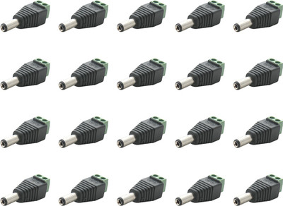 

MX S-018 DC plug for CCTV cameras Wire Connector(Black, Green, Pack of 20)