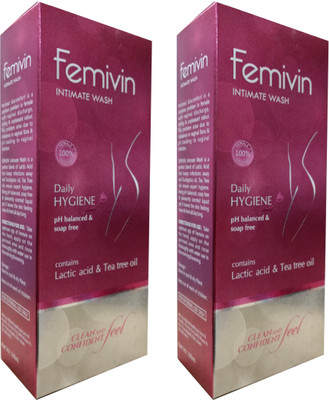 

Leeford Femivin Intimate Wash With Tea Tree 2 Pc. Intimate Wash(100 ml, Pack of 2)