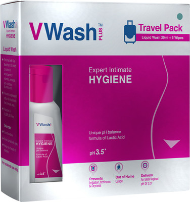 

VWash Plus Travel Pack Intimate Wash(20 ml, Pack of 1)
