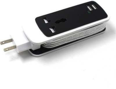 

epresent 3in1 Travel Dual USB Universal Socket For Phone PC Tablet Worldwide Adaptor(Black)