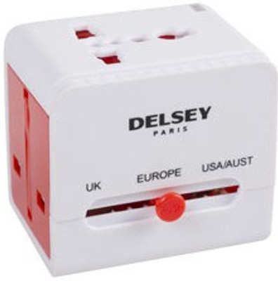 

Delsey Universal Electric Plug Adaptor White Worldwide Adaptor(White)