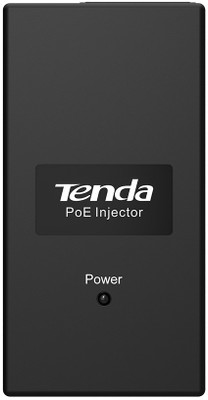 TENDA 10/100 Mpbs POE Injector TE-POE15F Worldwide Adaptor(Black)